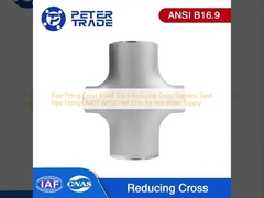 Pipe de raccordement croisé ASME B16.9 Pipe de raccordement croisé réducteur en acier inoxydable A403 WP321 WP321H pour l'approvisionnement en eau chaude